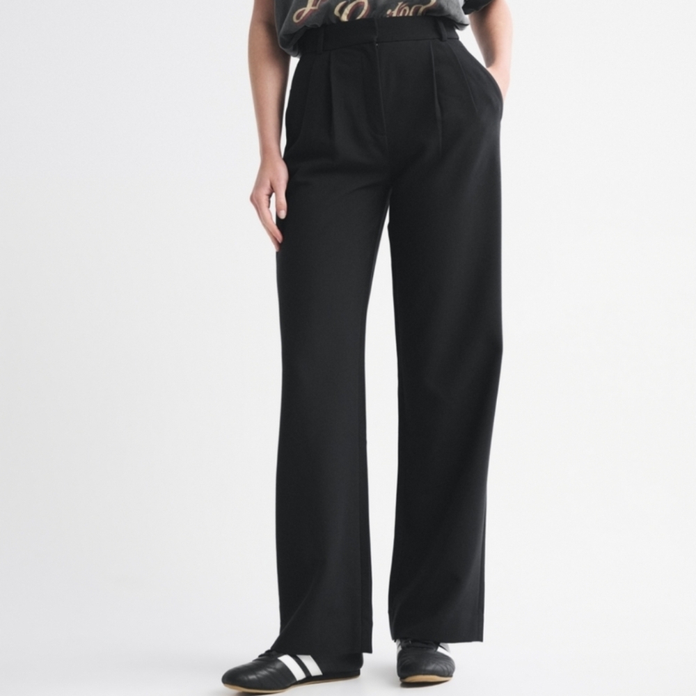 Abercrombie & Fitch Women's Wide Leg Black Pants